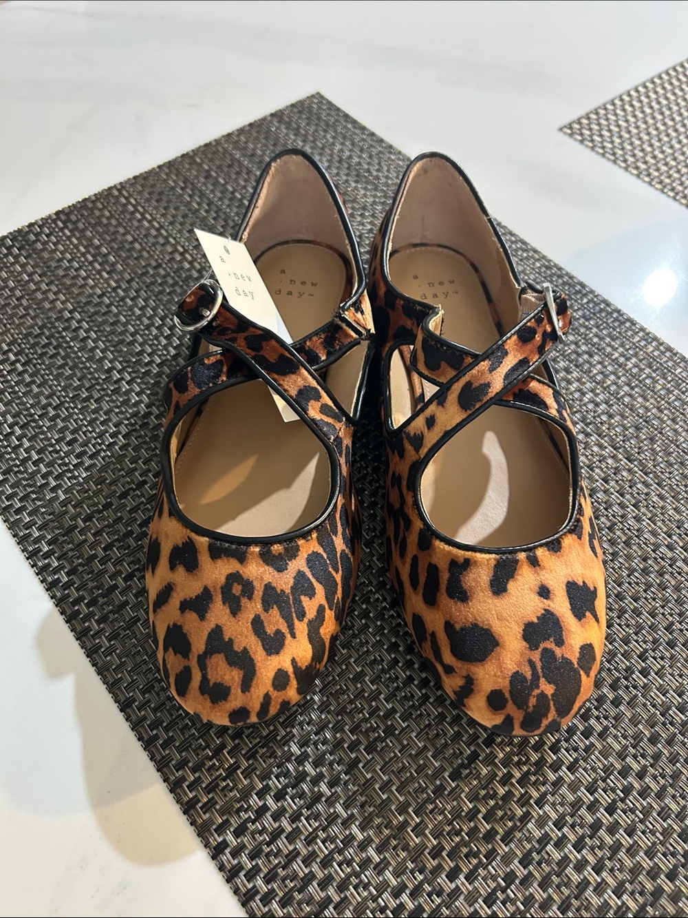 Leopard Print women’s Mary Jane Shoes - Brown/Black